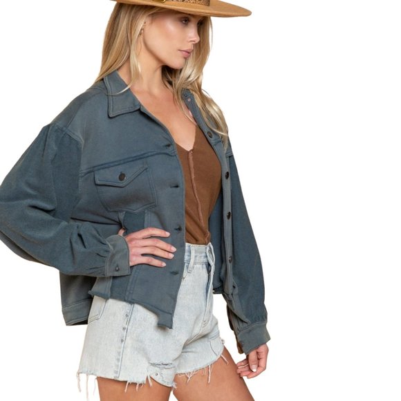 POL Clothing French Terry Jacket with Unique and Fun Vibe! - Picture 3 of 7